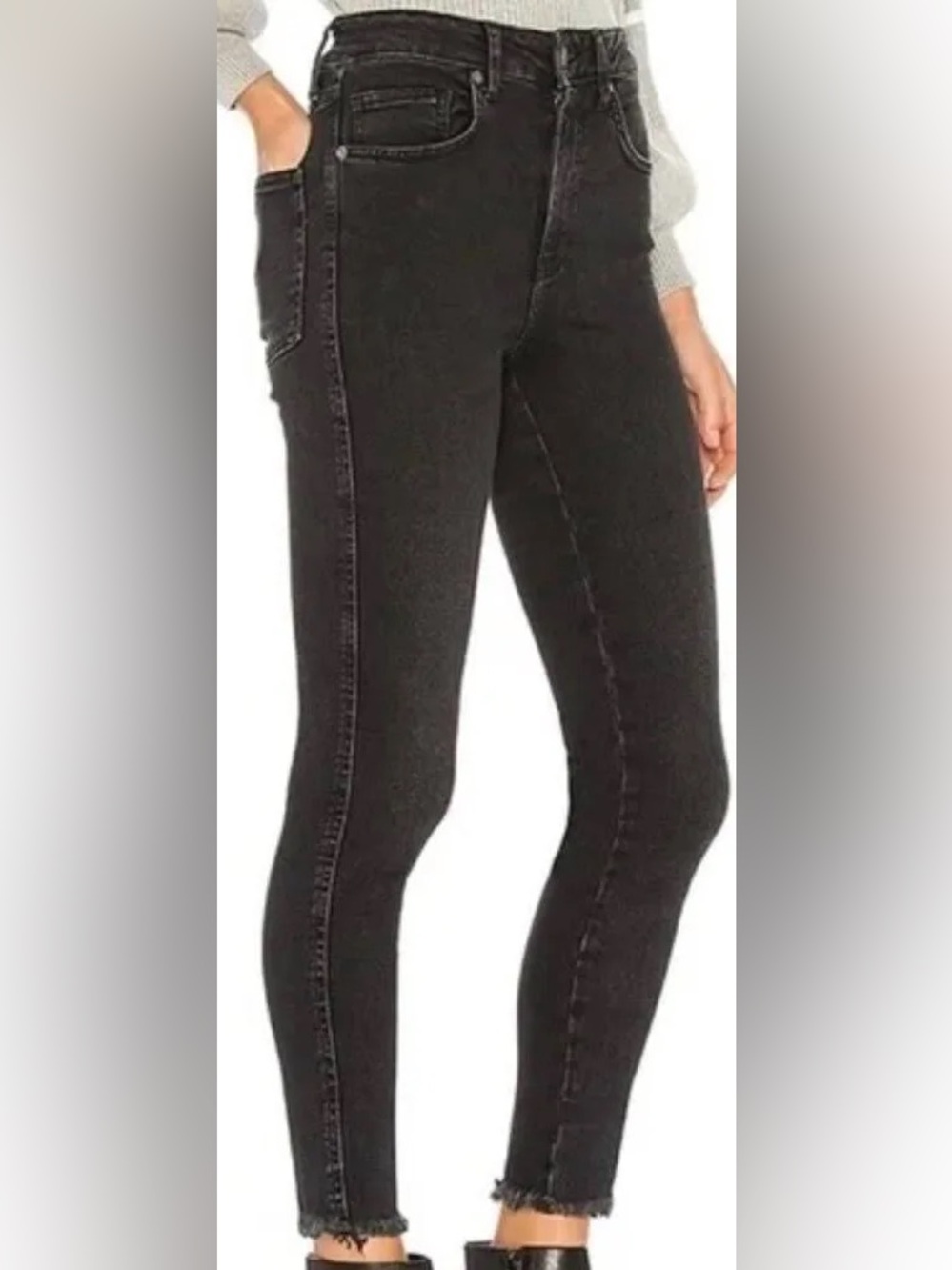 We The Free Black Skinny High-Rise Jeans